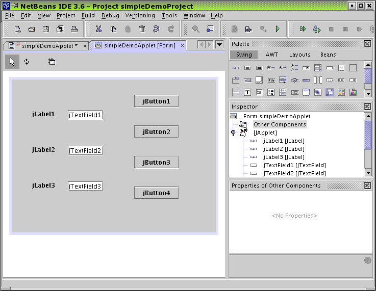 NetBeans GUI