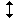 vertical double arrow