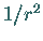 $1/r^2$