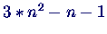 $3*n^2 - n - 1$