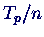 $T_p/n$